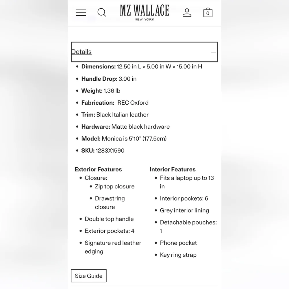 MZ Wallace Convertible Metro Backpack  Ombre Star - Picture 6 of 6